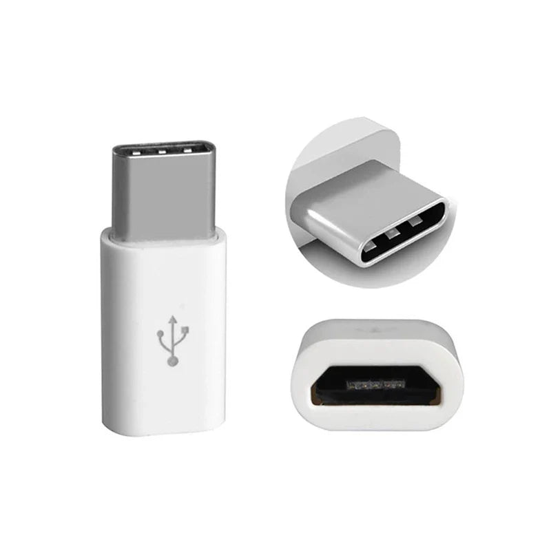 Micro USB Female To Male Type C Adapter 2pcs