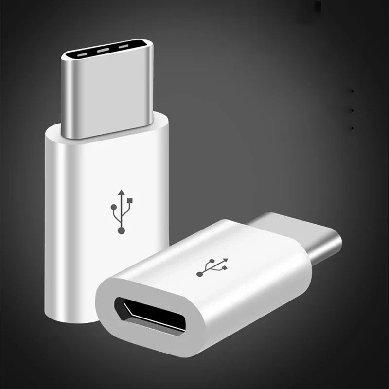 Micro USB Female To Male Type C Adapter 2pcs