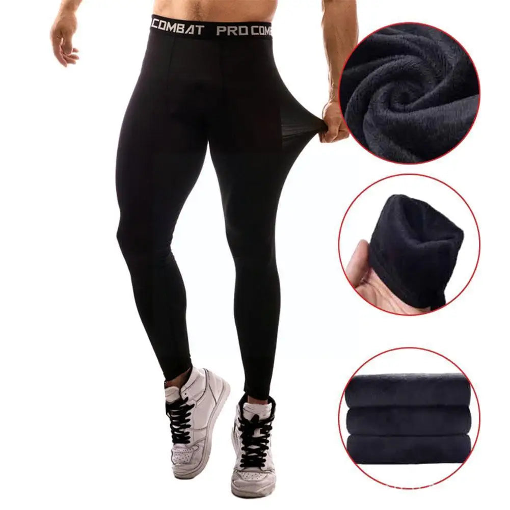 Men Compression Tights Running Sports Male