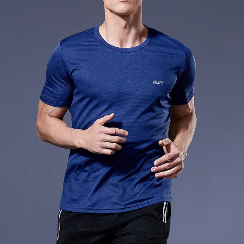 Men Short Sleeve Quick Dry Sports T-Shirt