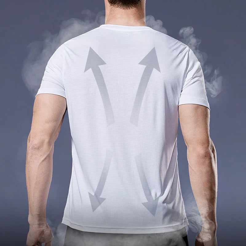 Men Short Sleeve Quick Dry Sports T-Shirt