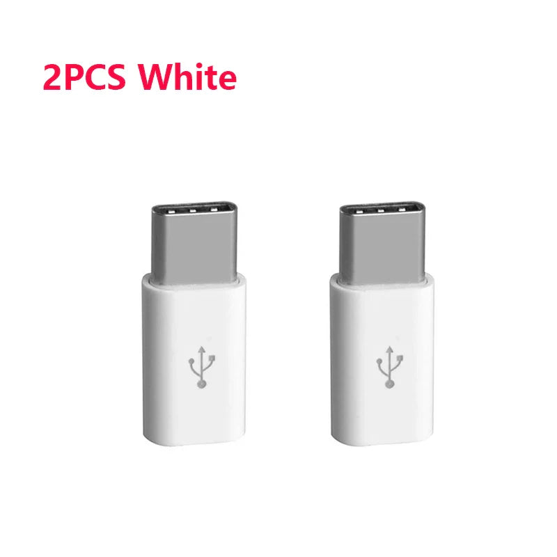 Micro USB Female To Male Type C Adapter 2pcs