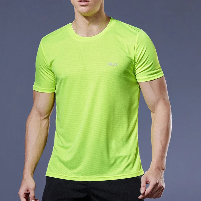 Men Short Sleeve Quick Dry Sports T-Shirt