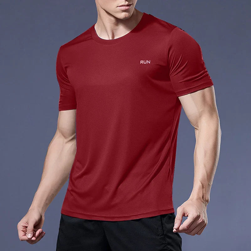 Men Short Sleeve Quick Dry Sports T-Shirt