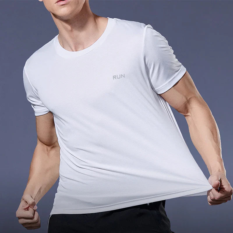 Men Short Sleeve Quick Dry Sports T-Shirt