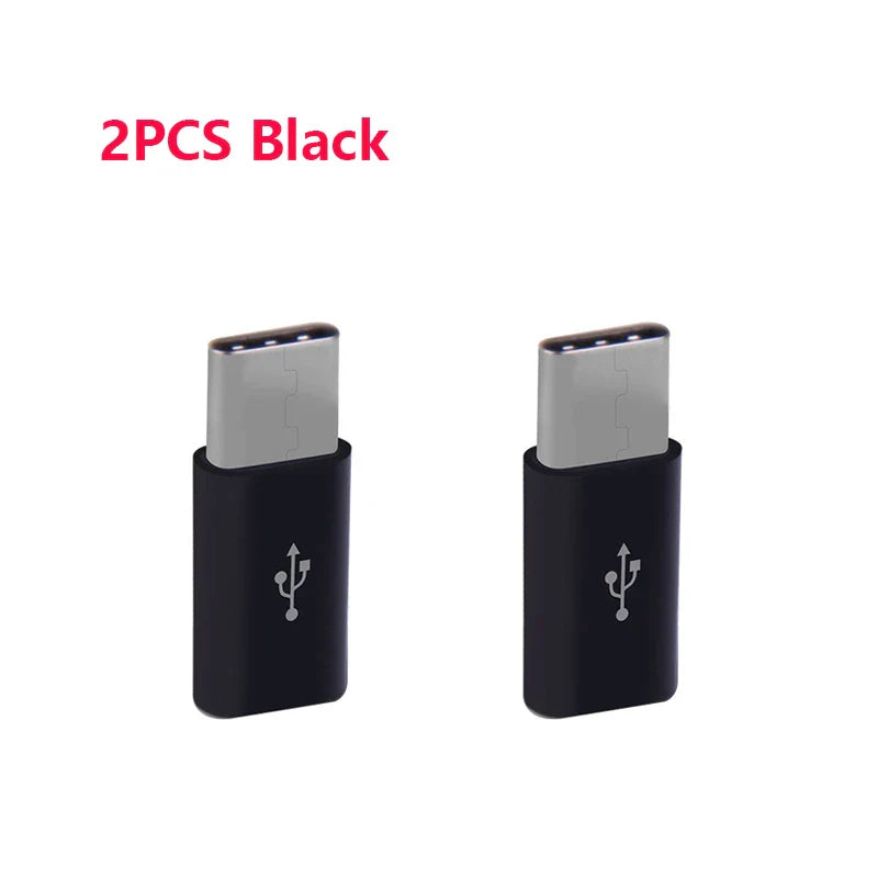 Micro USB Female To Male Type C Adapter 2pcs