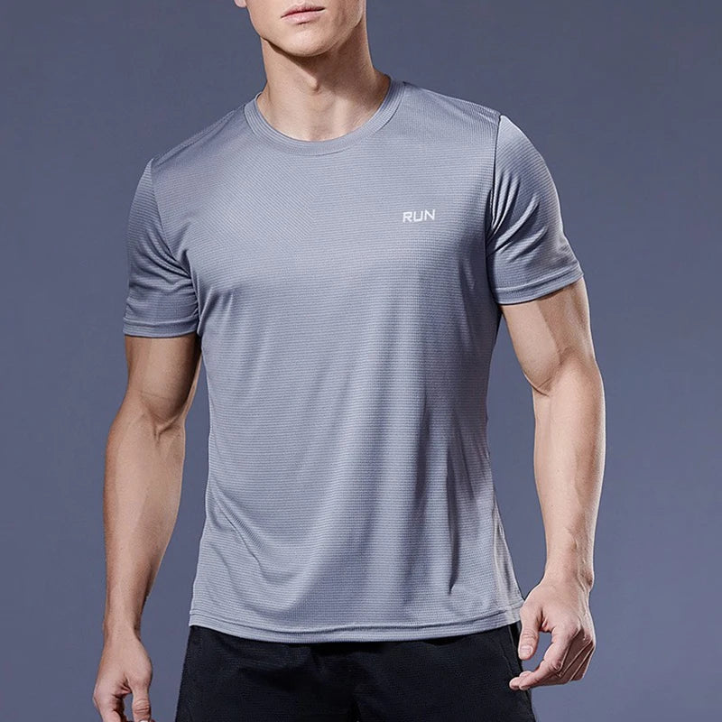 Men Short Sleeve Quick Dry Sports T-Shirt