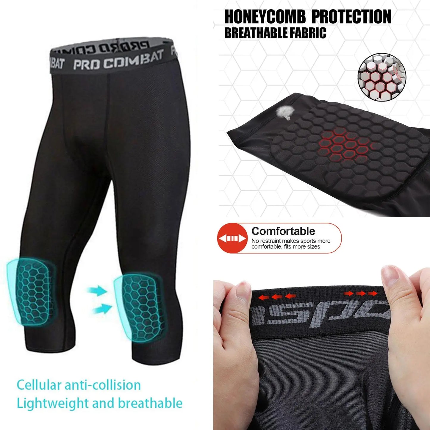 Men Compression Tights Running Sports Male