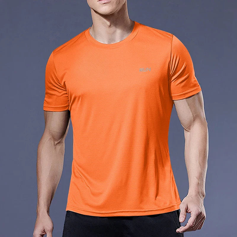 Men Short Sleeve Quick Dry Sports T-Shirt