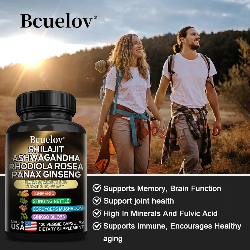 Shilajit Ashwagandha Vitality Boost Capsules