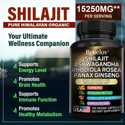 Shilajit Ashwagandha Vitality Boost Capsules